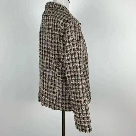 Vtg Jessica Howard blazer size 12 pink Gray tweed - Picture 5 of 12